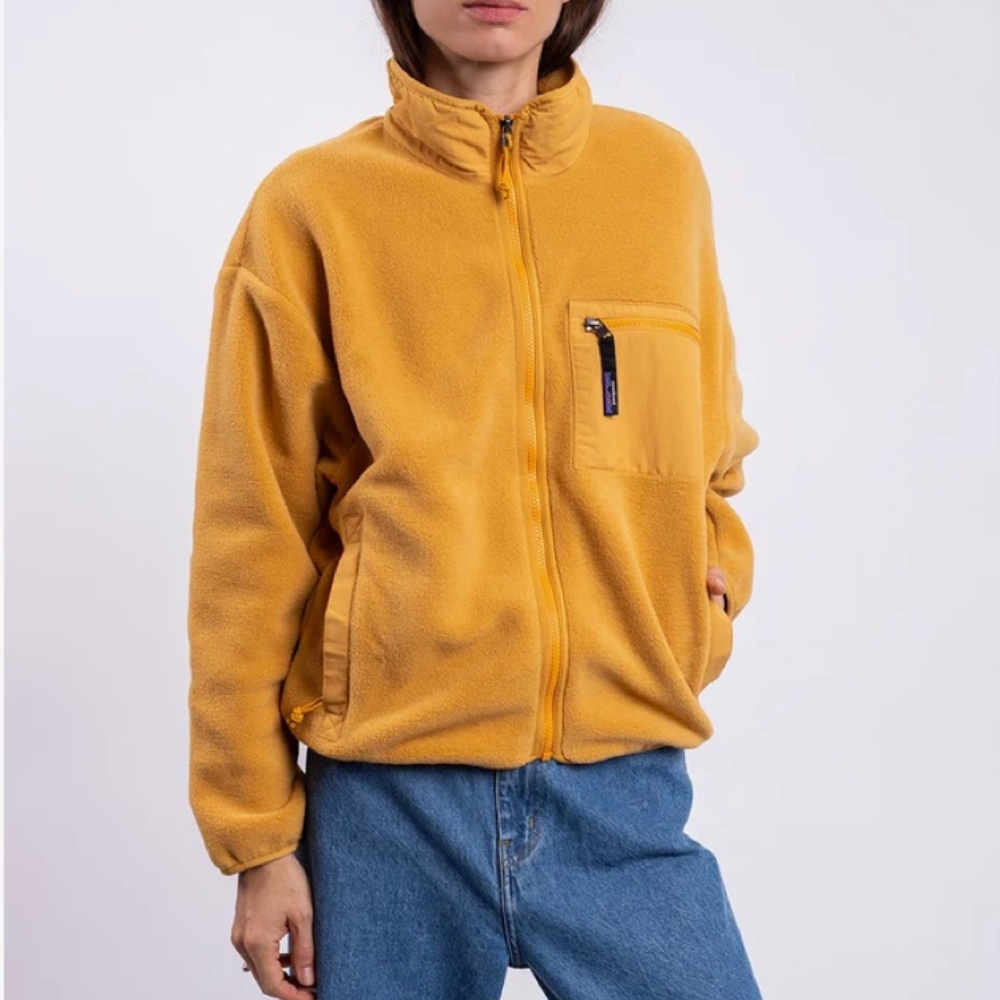 Patagonia Women's Synchilla Fleece Jacket (Mustard Yellow/S)